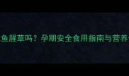 孕妇能吃鱼腥草吗孕期安全食用指南与营养专家深度