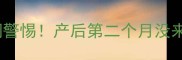 哺乳期月经不调警惕产后第二个月没来月经怎么办