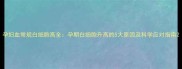 孕妇血常规白细胞高全孕期白细胞升高的5大原因及科学应对指南