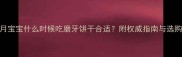 四个月宝宝什么时候吃磨牙饼干合适附权威指南与选购技巧