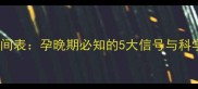 胎儿入盆时间表孕晚期必知的5大信号与科学应对指南