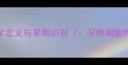 孕晚期胎停育的医学定义与早期识别孕晚期胎停育早期识别症状