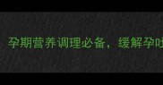 孕期健胃消食口服液推荐孕期营养调理必备缓解孕吐腹胀的天然thodc