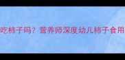 三岁宝宝能吃柿子吗营养师深度幼儿柿子食用的科学指南