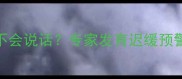 6个月宝宝只会笑不会说话专家发育迟缓预警信号及干预方法