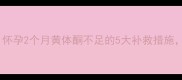 孕酮偏低别慌怀孕2个月黄体酮不足的5大补救措施附详细调理指南