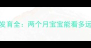 0-2个月婴儿视力发育全两个月宝宝能看多远科学育儿指南