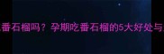 孕期能吃番石榴吗孕期吃番石榴的5大好处与注意事项