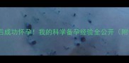 人流五个月后成功怀孕我的科学备孕经验全公开附调理指南
