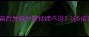 九个月宝宝打完乙脑疫苗后发烧39度持续不退这5招紧急处理方法请收藏