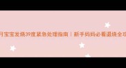 8个月宝宝发烧39度紧急处理指南新手妈妈必看退烧全攻略
