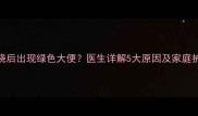 婴儿发烧后出现绿色大便医生详解5大原因及家庭护理指南