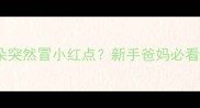 宝宝脸上耳朵突然冒小红点新手爸妈必看护理指南
