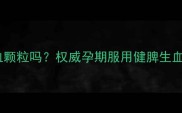 孕妇可以服用健脾生血颗粒吗权威孕期服用健脾生血颗粒的五大关键事项