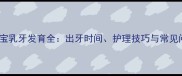11个月宝宝乳牙发育全出牙时间护理技巧与常见问题指南