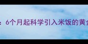 宝宝辅食添加全攻略6个月起科学引入米饭的黄金时间表与营养指南