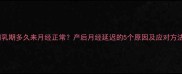 哺乳期多久来月经正常产后月经延迟的5个原因及应对方法