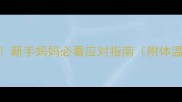 婴儿发烧原因大新手妈妈必看应对指南附体温计使用教程