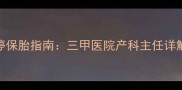 怀孕四个月胎停保胎指南三甲医院产科主任详解13项关键措施