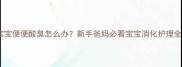 1个月宝宝便便酸臭怎么办新手爸妈必看宝宝消化护理全攻略
